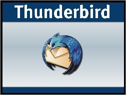 ptak, grafika, Thunderbird, koperta